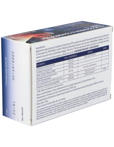 Glucosamina+Condroitina+Msm 1000Mg. 60Comp. de Nature Essential