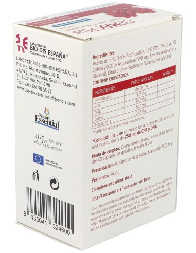 Cirmax (Krill Oil) 590Mg. 60Perlas de Nature Essential