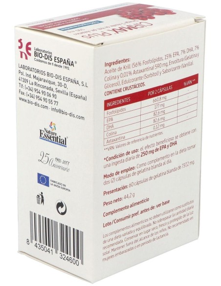 Cirmax (Krill Oil) 590Mg. 60Perlas de Nature Essential