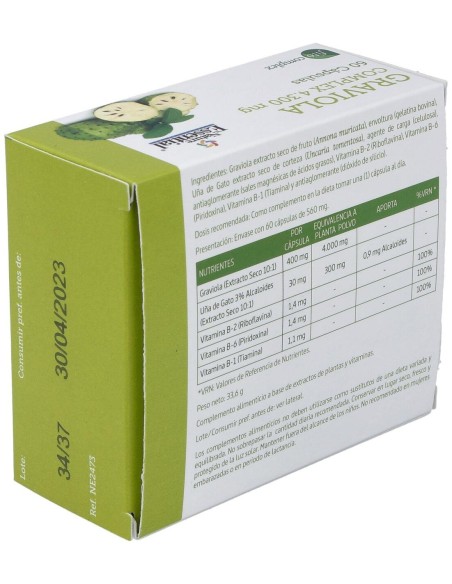Graviola Complex 4300Mg. 60Cap. de Nature Essential