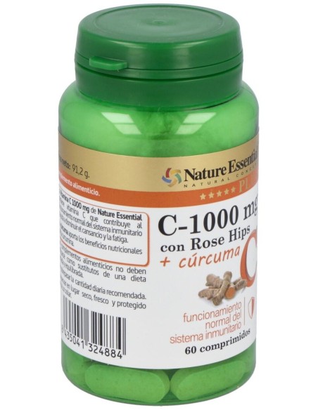 Vit. C+Rose Hips+Curcuma 60Comp. de Nature Essential
