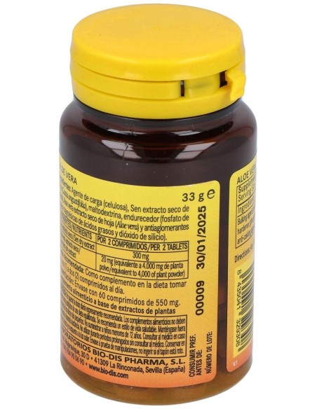 Aloe Vera 2000Mg. Con Sen 60Comp. de Nature Essential