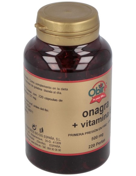 Aceite De Onagra 510Mg. 220Perlas de Obire
