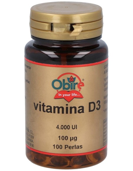 Vitamina D3 100Mcg. 100Perlas de Obire