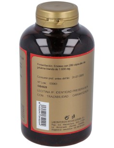 Lecitina De Soja Ip 1200Mg. 200Perlas de Obire 2