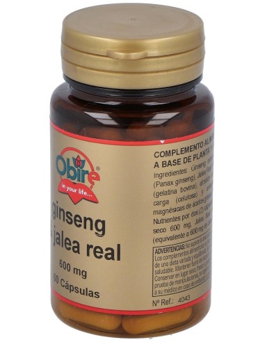 Ginseng Y Jalea Real 60Cap. de Obire