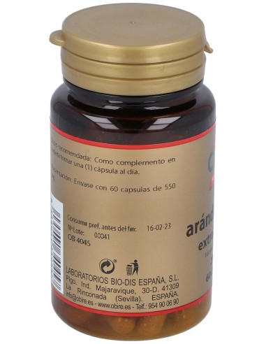 Arandano Rojo 5000Mg. (Ext. Seco 200Mg.) 60Cap. de Obire