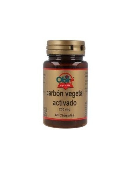 Carbon Vegetal Activado 200Mg 60Cap. de Obire