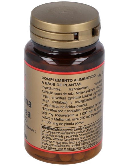 Valeriana + Melisa 200Mg (Ext. Seco) 60Cap. de Obire