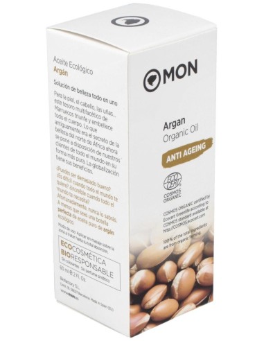 Aceite De Argan Eco 100% Puro 60Ml. de Mondeconatur