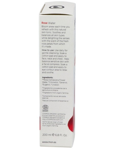 Agua De Rosas 200Ml. Eco de Mondeconatur