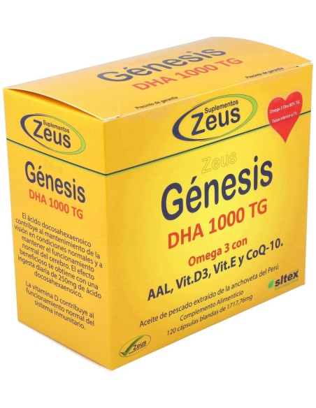 Genesis Dha Tg 1000 Omega 3 120Cap. de Zeus