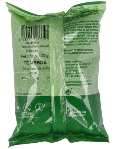Te Verde Entero Bolsa 100Gr. de Plameca