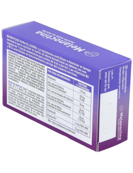 Melanoctina Sueña Toda La Noche 30Comp. de Plameca