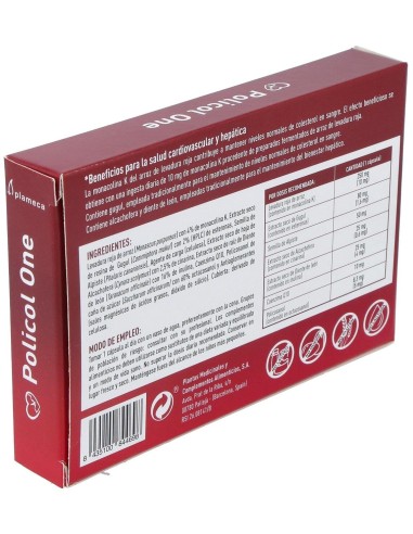Policol One Fórmula Mejorada 30 Cápsulas Vegetales de Plameca