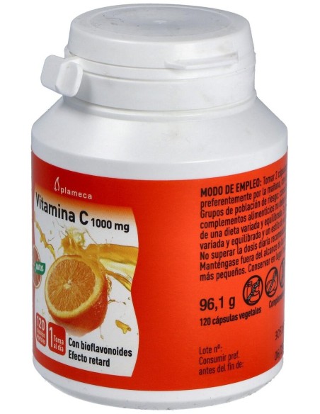 Vitamina C 1000Mg. 120Cap. de Plameca