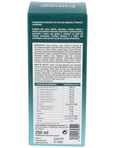 Protectium Pectoral Adultos 250 Ml de Plameca