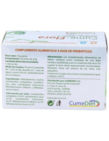 Cume-Flora 30Sticks de Cumediet