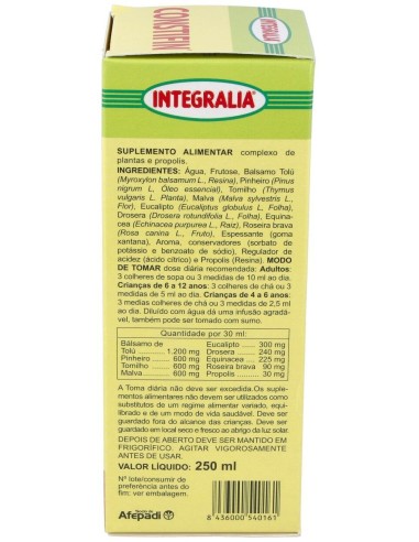 Constifin S/A Jarabe 250 Ml. de Integralia