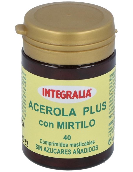 Acerola Plus Con Mirtilo 40Comp.Mast. de Integralia