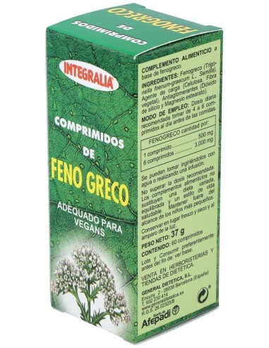 Fenogreco 500Mg. 60Comp. de Integralia
