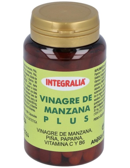 Vinagre Manzana Plus 100Cap. de Integralia