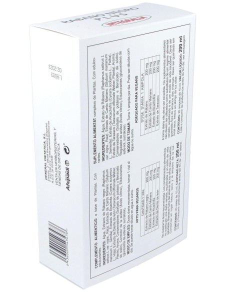 Rabano Negro Plus 20Viales de Integralia