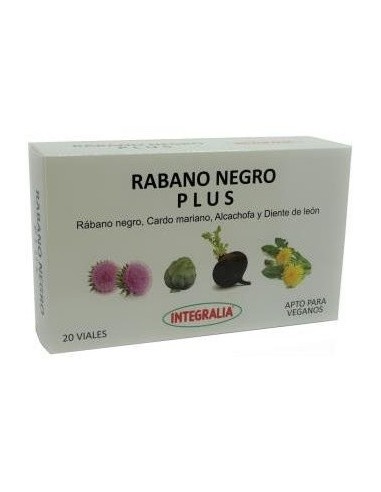 Rabano Negro Plus 20Viales de Integralia