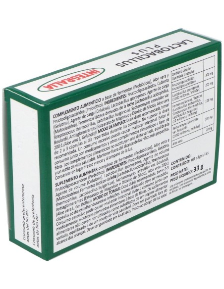 Lactobacillus Plus 60Cap. de Integralia