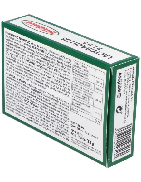 Lactobacillus Plus 60Cap. de Integralia
