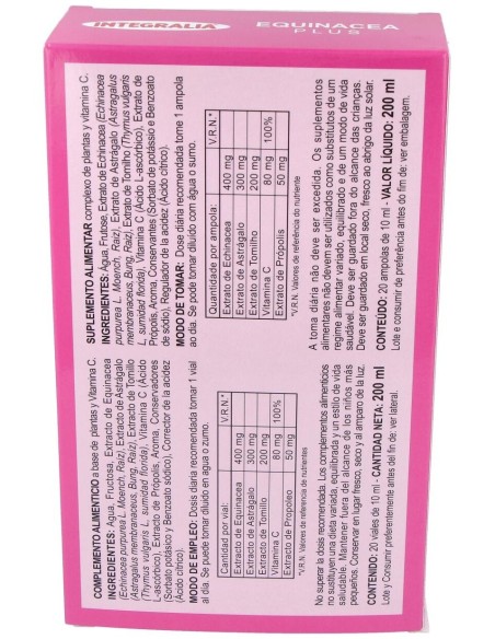 Echinacea Plus 20Viales de Integralia