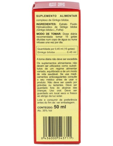 Ginkgo Biloba Concentrado 50Ml. de Integralia
