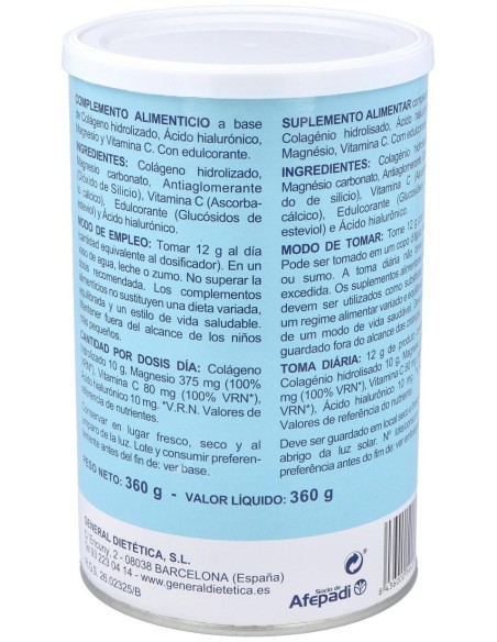 Colageno Soluble Plus Sabor Neutro 300Gr. de Integralia