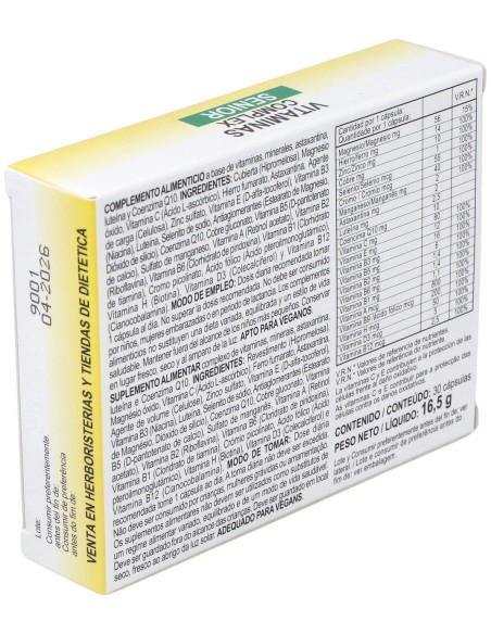 Vitaminas Complex 30Cap. de Integralia