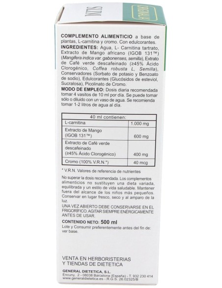 Slim Originalia Jarabe 500Ml. de Integralia