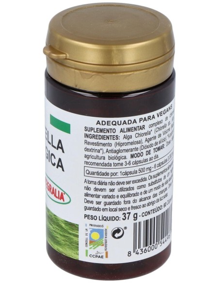 Alga Chlorella Ecologica 60Cap. de Integralia