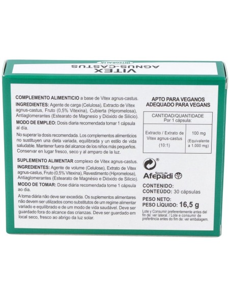 Vitex Agnus Castus 30Cap. de Integralia