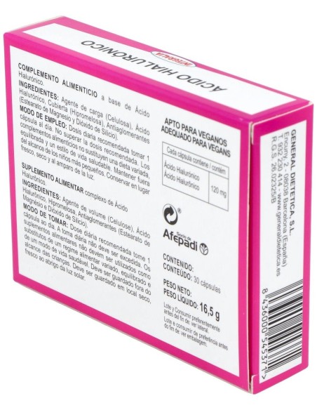 Acido Hialuronico 30Cap. de Integralia