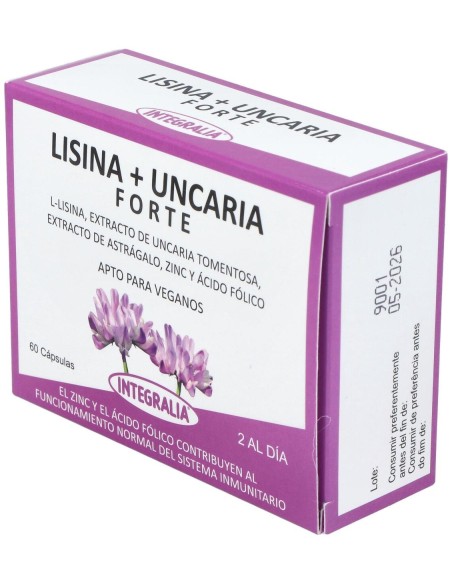 Lisina + Uncaria Forte 60Cap. de Integralia