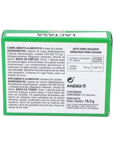 Lactasa 30Cap. de Integralia