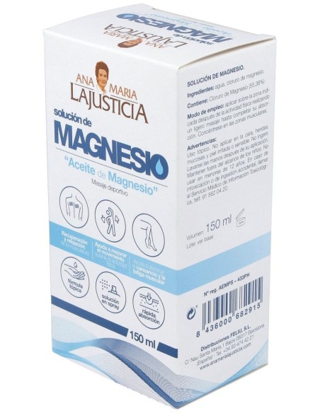 Aceite de Magnesio 150 ml de Ana María de la Justicia