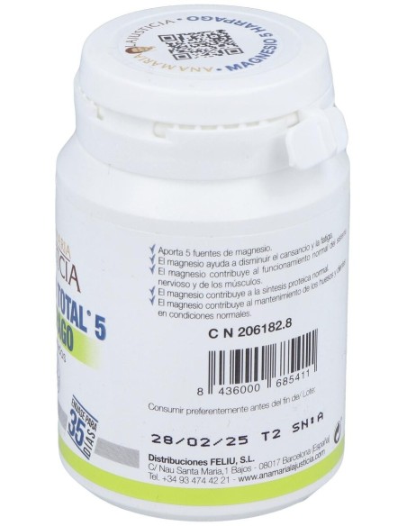 Magnesio Total 5 + Harpagofito 70Comp. de Ana Maria Lajusticia