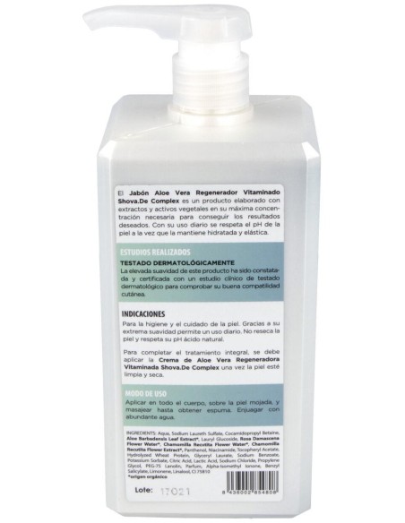 Jabon Complex De Aloe Vera 1Litro de Shovade