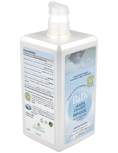 Baby Shova De Jabon Champu Infantil Aloe 1Litro de Shovade