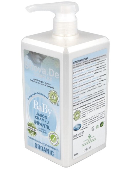 Baby Shova De Jabon Champu Infantil Aloe 1Litro de Shovade