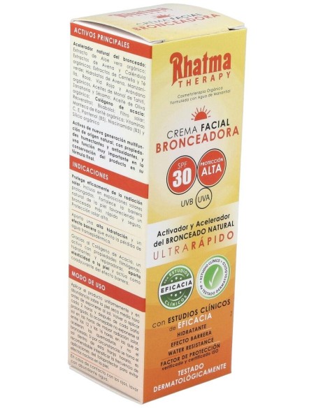 Crema Facial Bronceadora Spf30 60Ml. de Rhatma