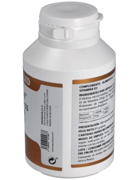 Holovit Vit. D3 2000Ui (Colecalciferol) 180Cap. de Equisalud