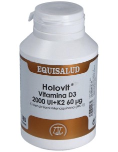 Holovit Vit. D3 2000Ui+K2 60Mcg+Menaquinona 180Cap de Equisalud 2