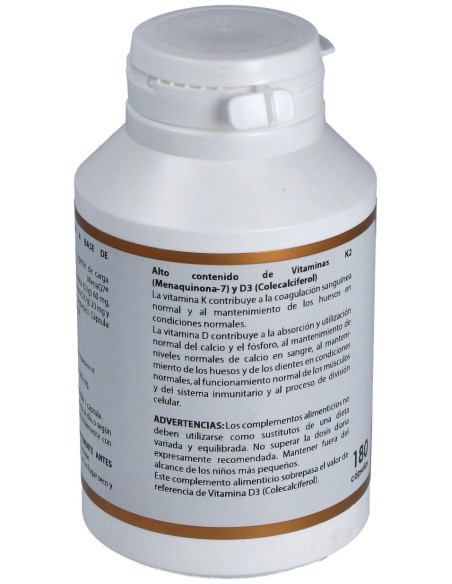 Holovit Vit. D3 2000Ui+K2 60Mcg+Menaquinona 180Cap de Equisalud