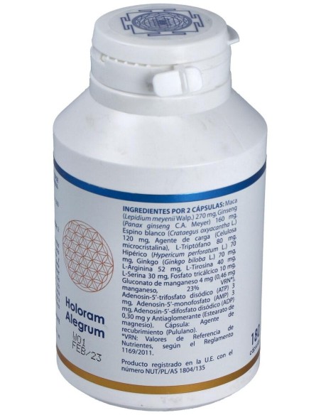 Holoram Alegrum 180Cap. de Equisalud